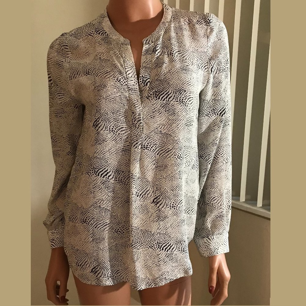 Joie Long Sleeve Silk Blouse